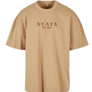 Ultra heavy cotton box tee beige