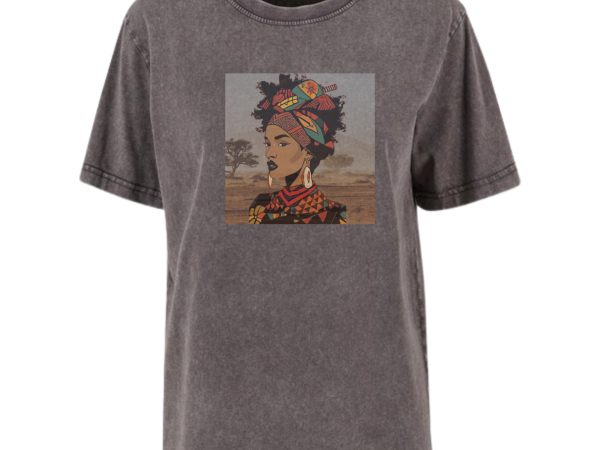 t shirt Vintage mulher de turbante